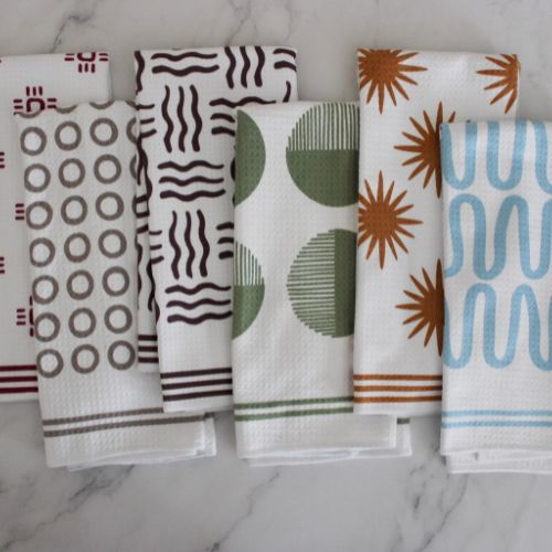Geo Boho Dish Towel Trio - 3pk - 16''x24'' – Render Goods