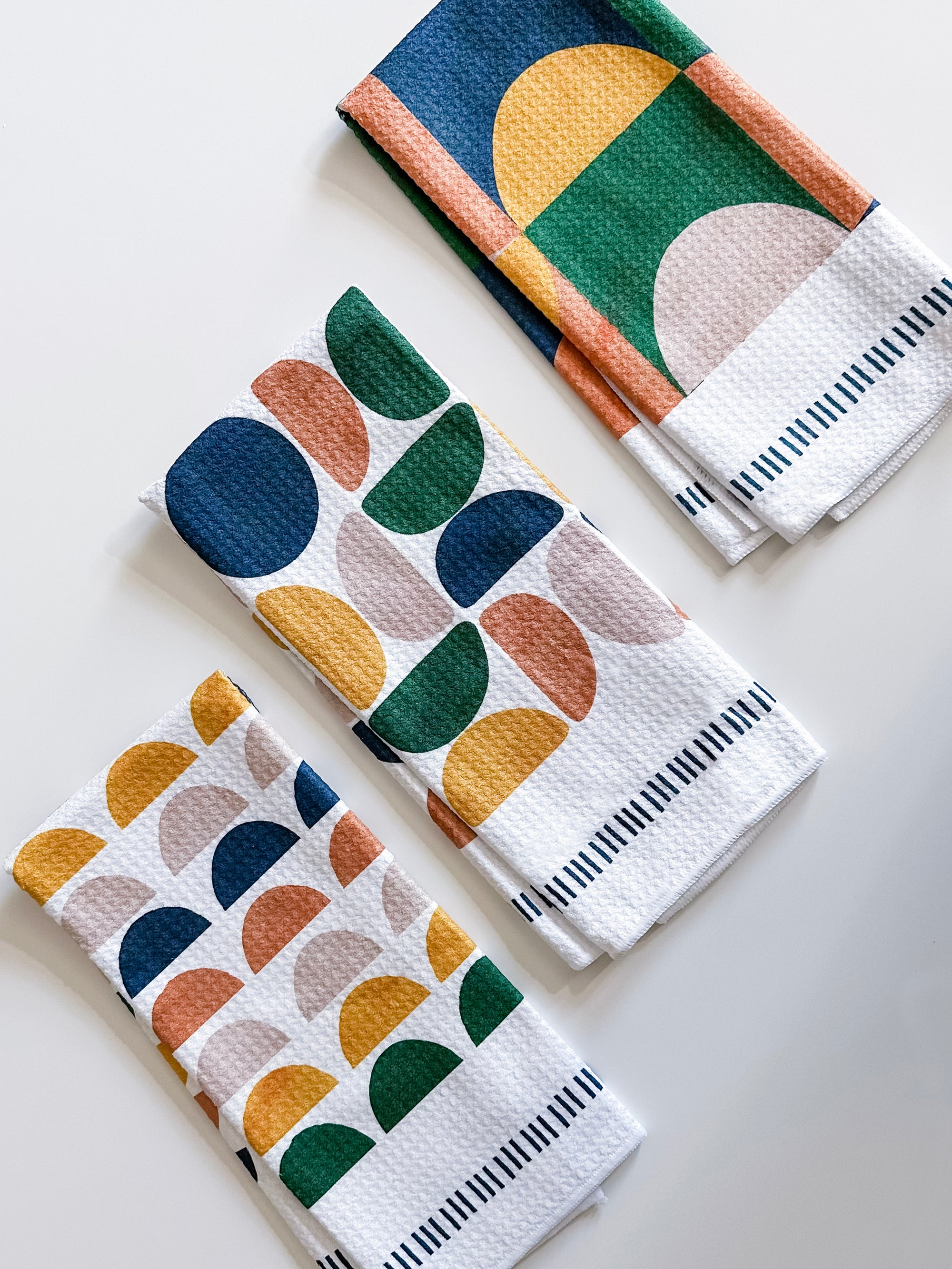 Rainbow Challahs Tea Towels | Modern Kitchen Towels