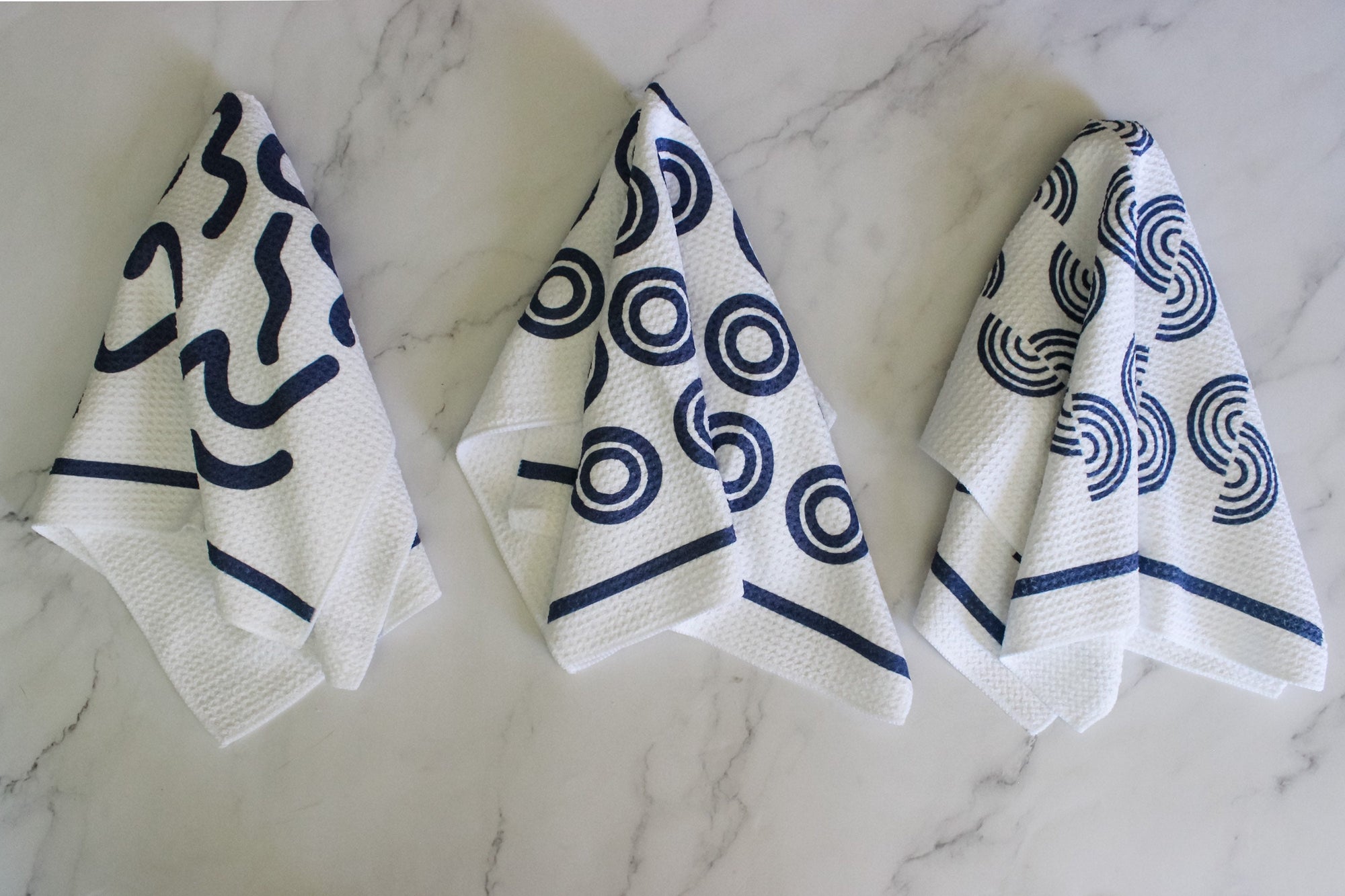 Cool Geo Boho Dish Towel Trio 3pk Kitchen Towel Tea Towel 16''x24